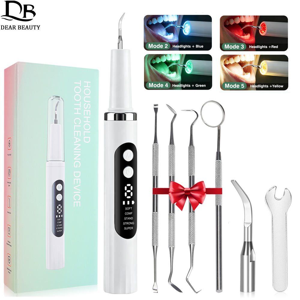 Teeth Whitening Kit Professional - Elektrikli Diş Temizleyici Ultrasonik Diş Ölçekleyici