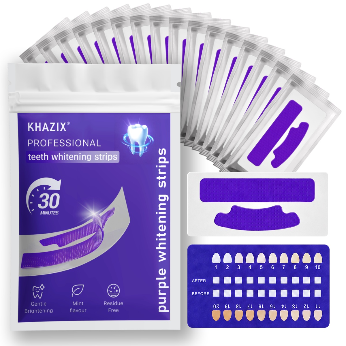 Teeth Whitening Strips Permanent - 7 Adet Diş Beyazlatma Bandı, Daha