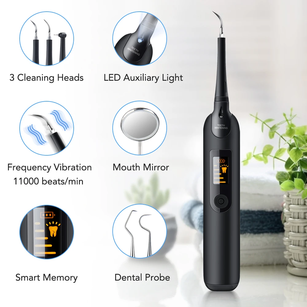 Teeth Whitening Toothbrush - Elektrikli Diş Ölçekleyici Diş Fırçası Seti