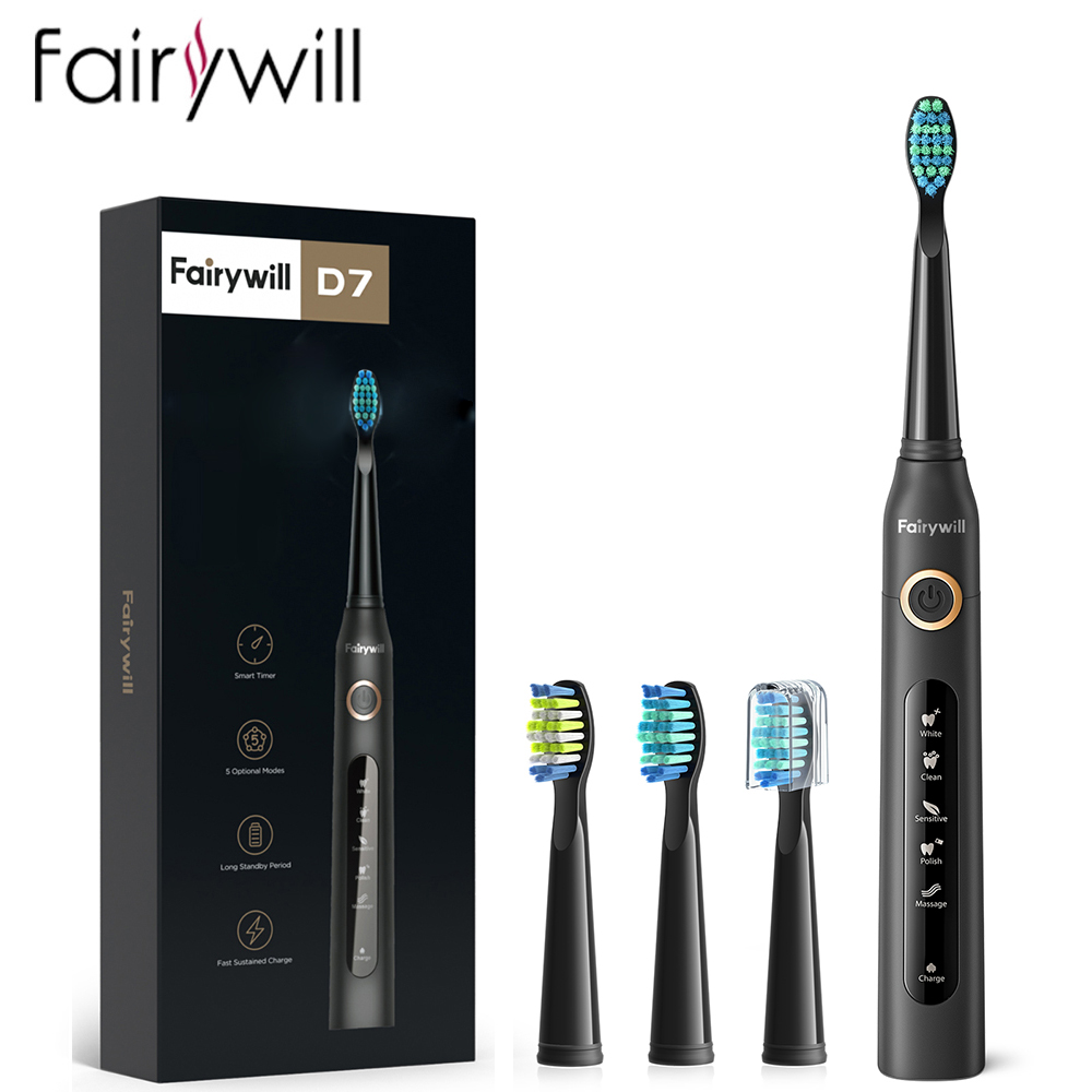 Teeth Whitening Toothbrush - Fairywill Elektrikli Sonic Diş Fırçası USB
