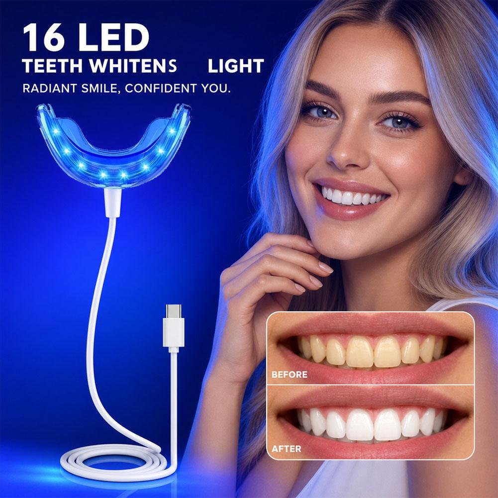 Teeth Whitening Gum - Diğer Cihazlarla Uyumlu USB/iPhone/Android Şarjlı Taşınabilir