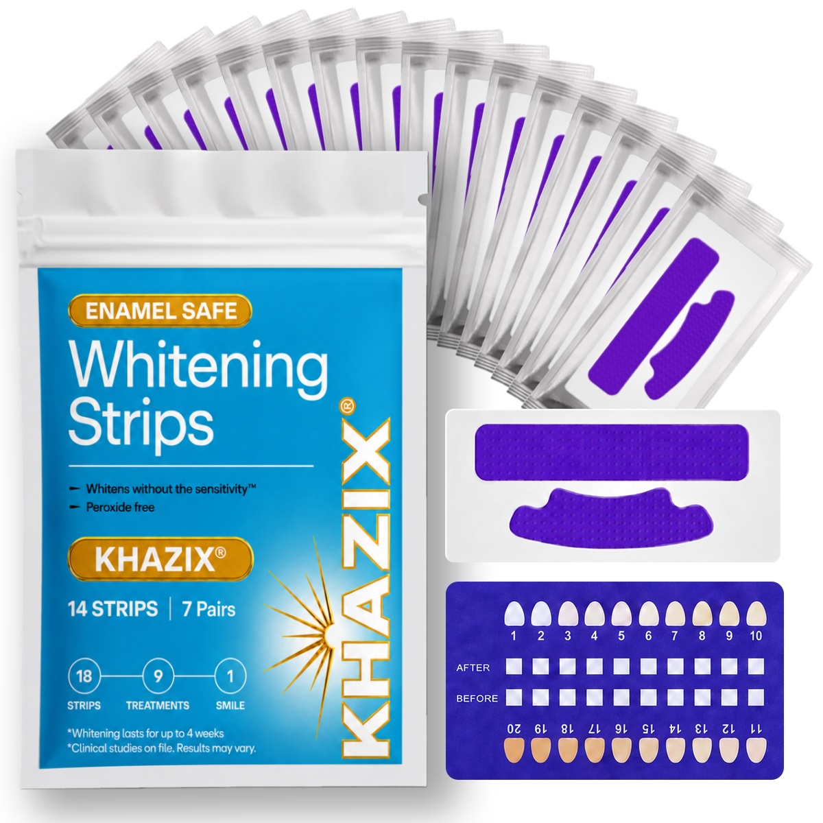 7 çift Diş Beyazlatma Şeritler - Teeth Whitening Strips Permanent incelemesi ve fiyatı