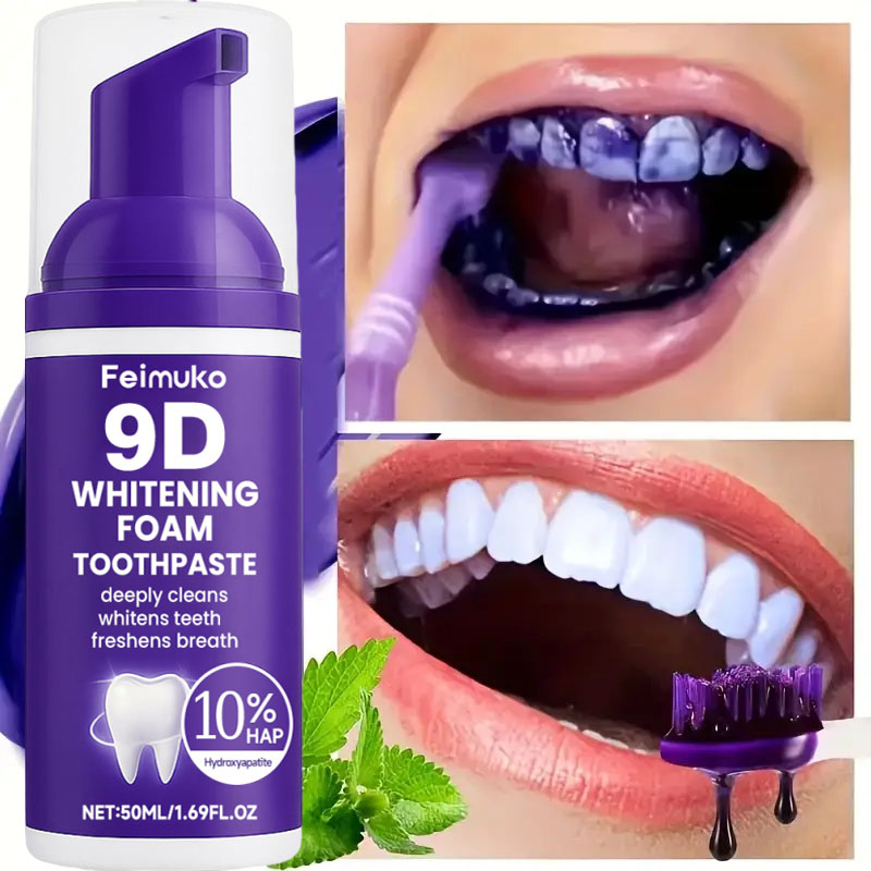 9D Mor Diş Beyazlatıcı Diş Mac - Teeth Whitening Toothpaste incelemesi ve fiyatı