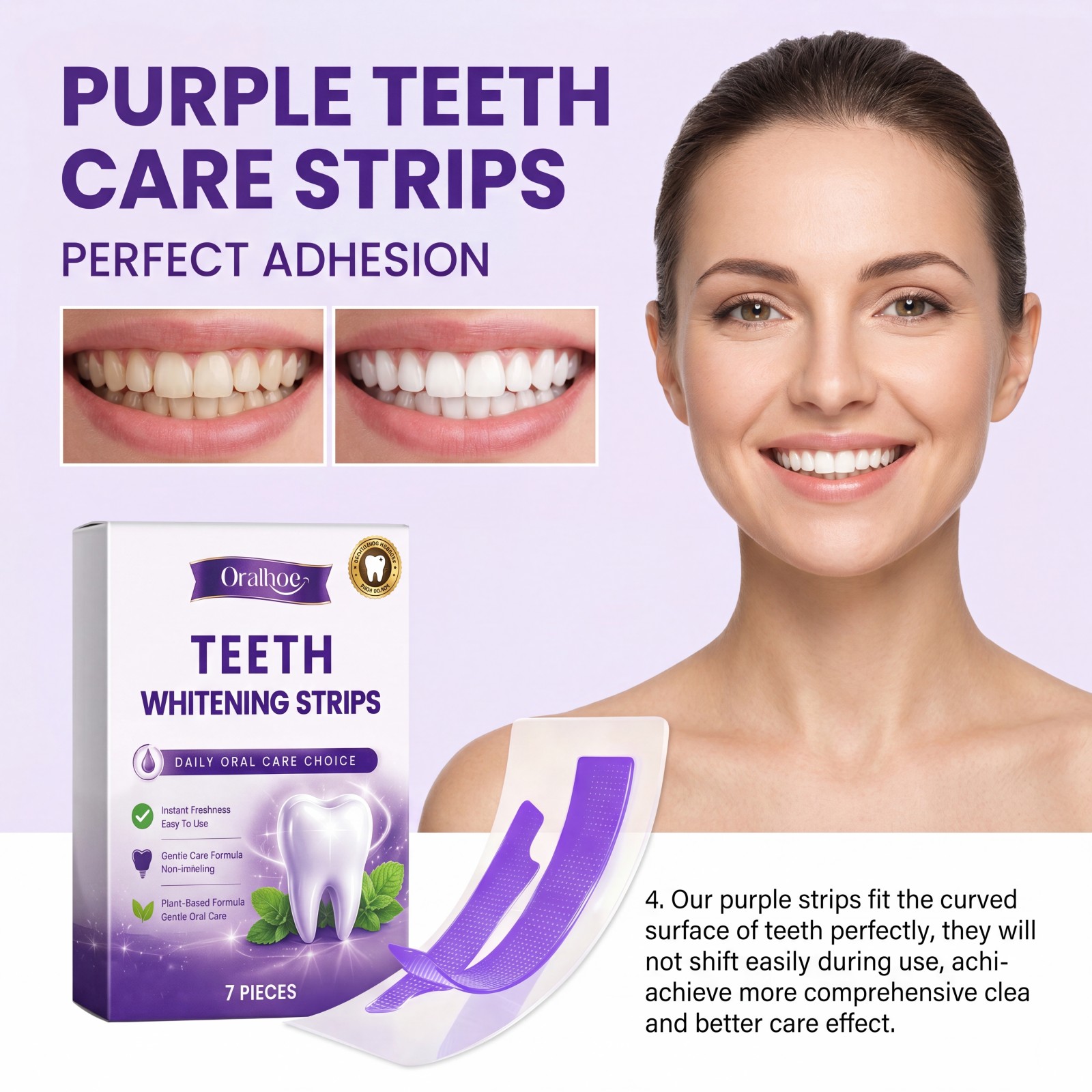 Mor Diş Beyazlatma Şeritleri 7 - Teeth Whitening Strips Permanent incelemesi ve fiyatı