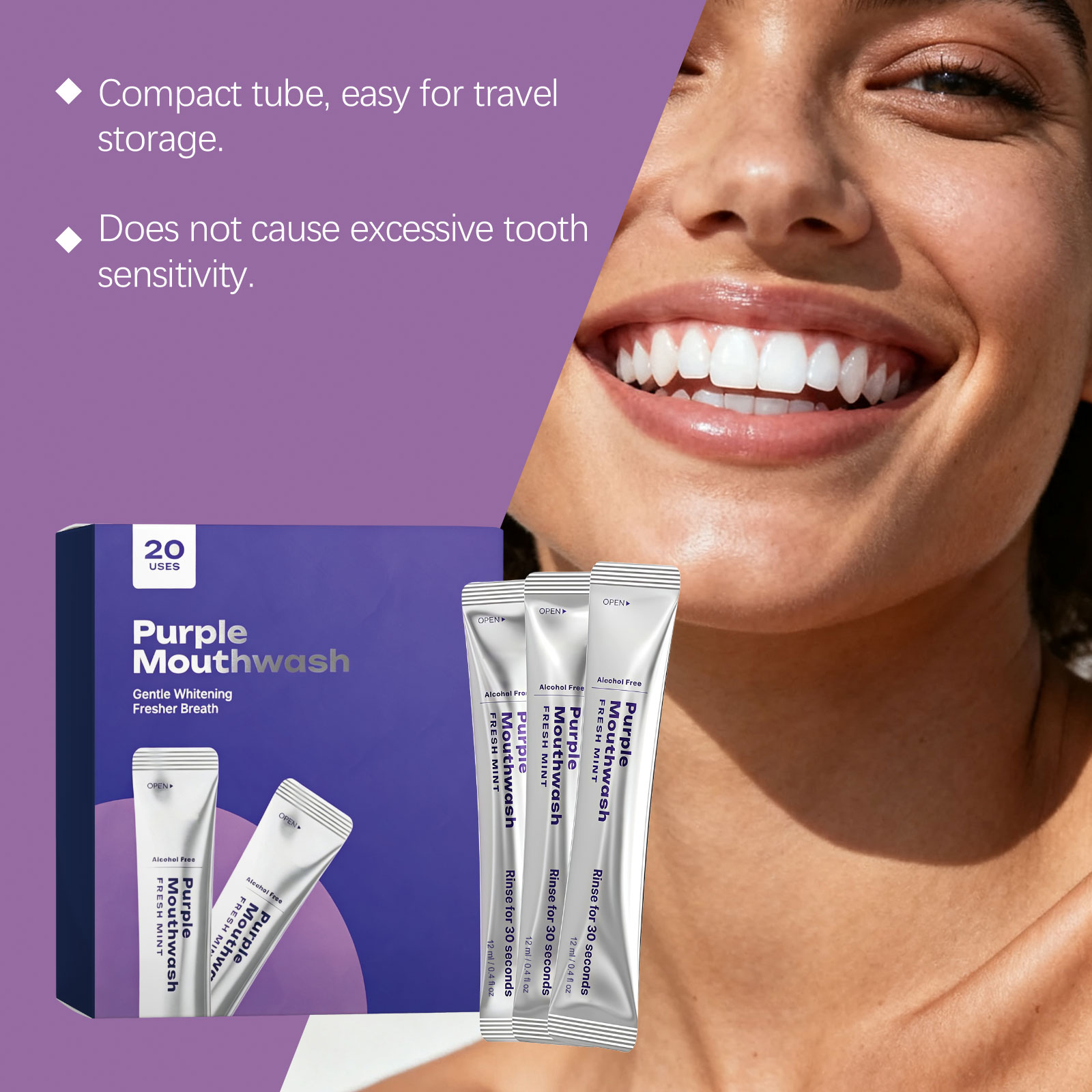 Mor Ağız Çalkalama Şeritleri D - Teeth Whitening Promotion incelemesi ve fiyatı